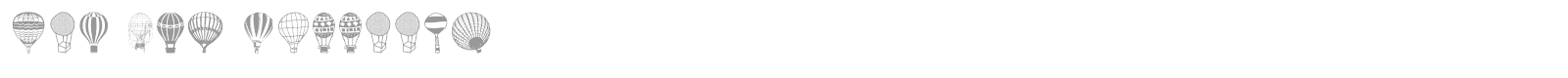 Hot Air Balloons font preview